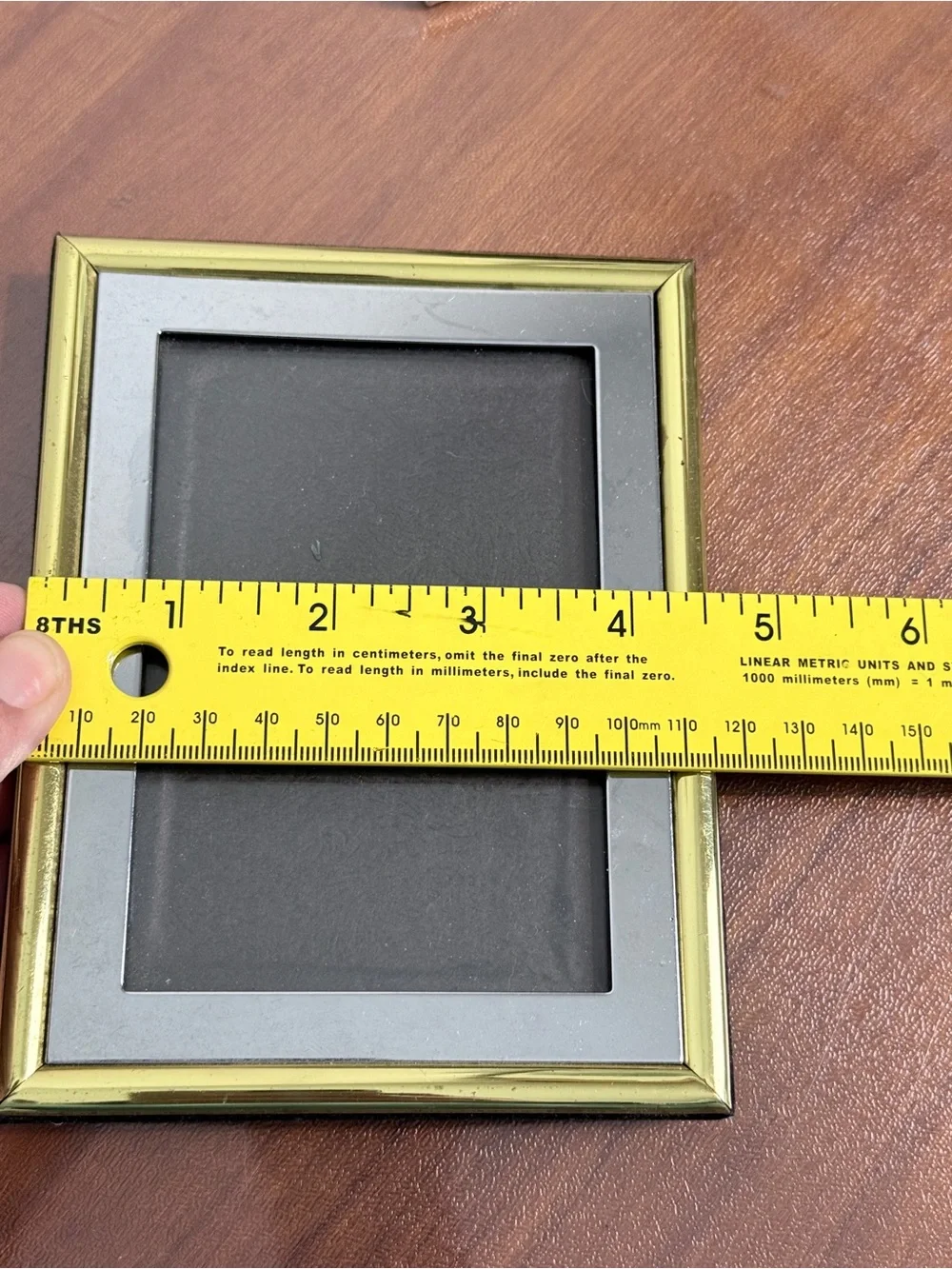 Vintage Chrome 5x7, Brass & Chrome 3x4.5 Photo Frames